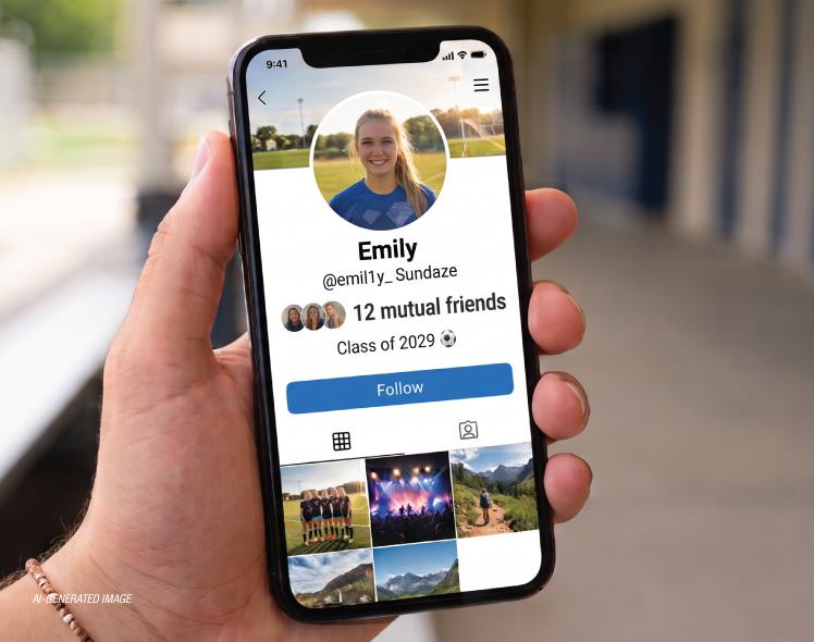 AI generated image of a random social media profile